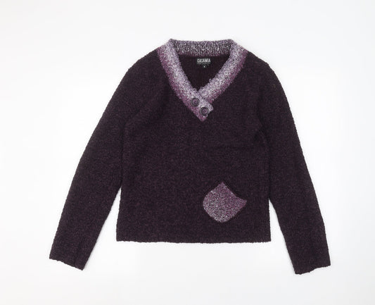 casamia Womens Purple   Pullover Jumper Size S