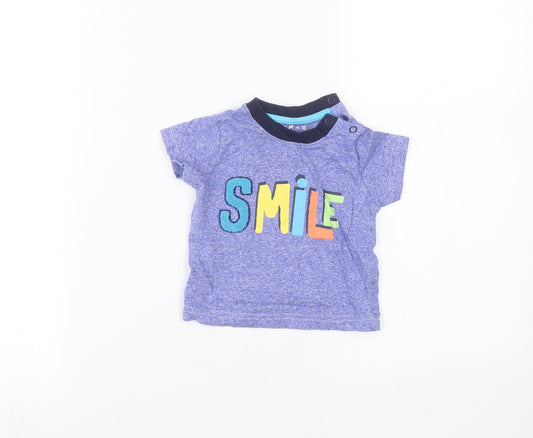 Nutmeg Baby Blue   Basic T-Shirt Size 3-6 Months