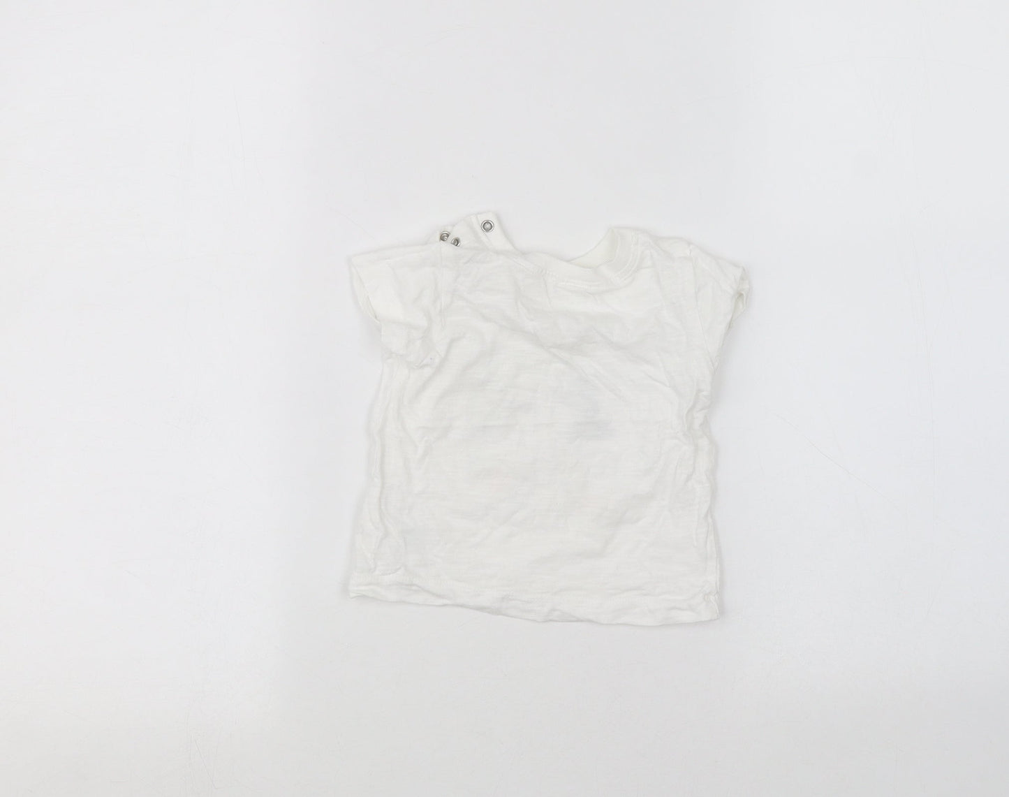 Matalan Baby White   Basic T-Shirt Size 3-6 Months
