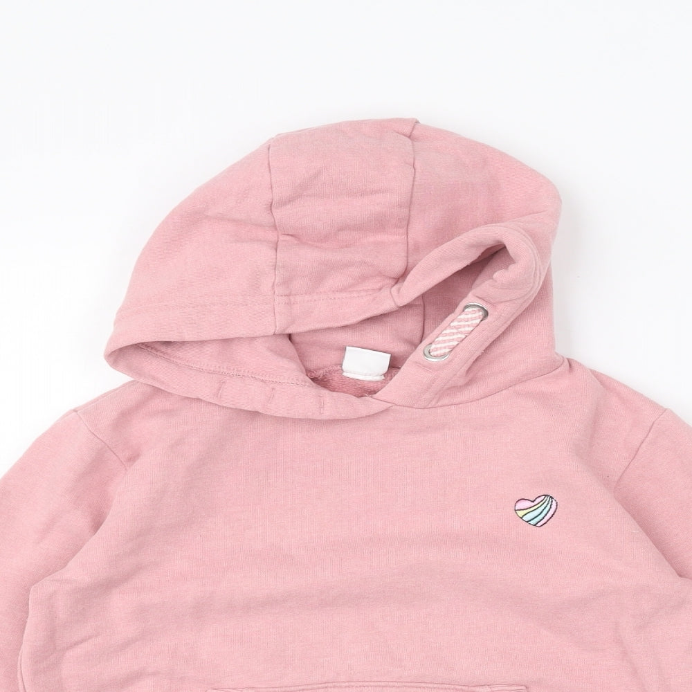 NEXT Girls Pink   Pullover Hoodie Size 7 Years