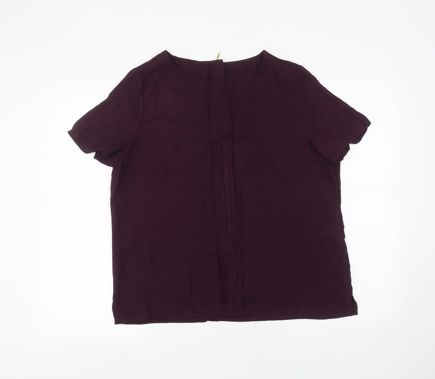 Preworn Womens Purple   Basic T-Shirt Size 16