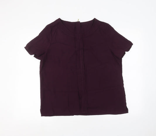 Preworn Womens Purple   Basic T-Shirt Size 16
