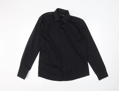 Preloved Primark Mens Black    Dress Shirt Size 15.5 - Front