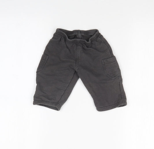 BRANDILI Boys Grey   Jogger Trousers Size 6-9 Months