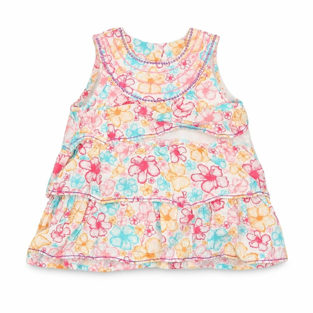 Mothercare Girls Multicoloured Floral  Basic T-Shirt Size 3-6 Months
