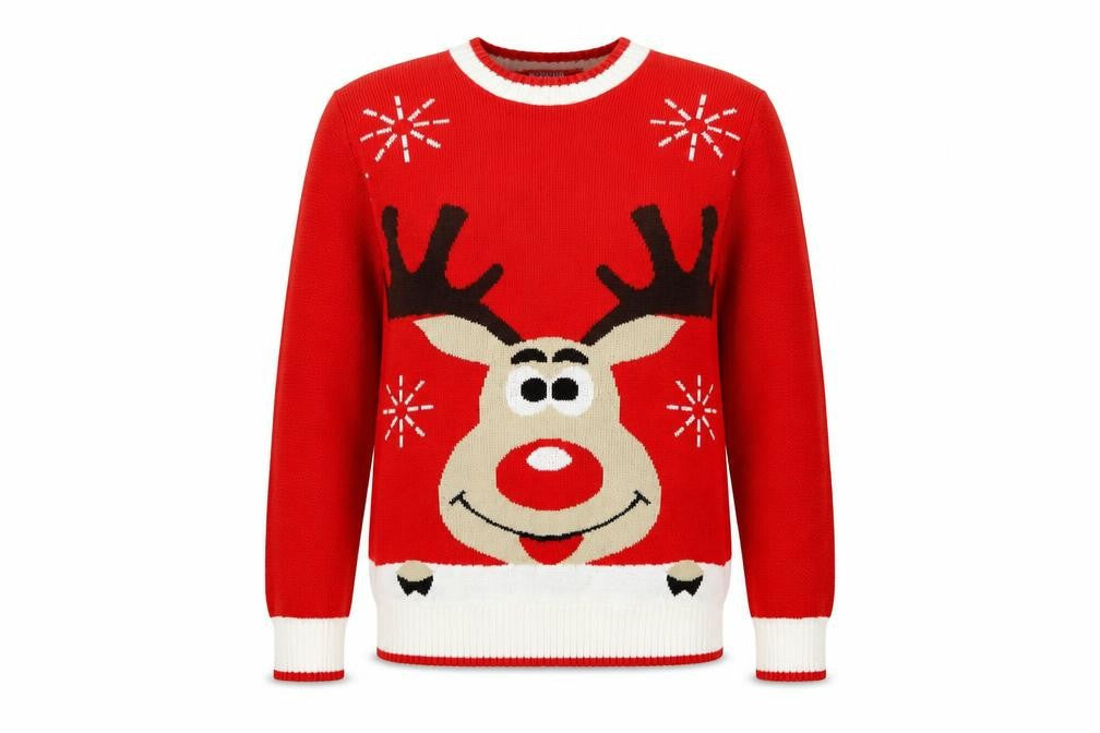 GAZELLE Womens Red   Pullover Sweatshirt Size M  - CHRISTMAS