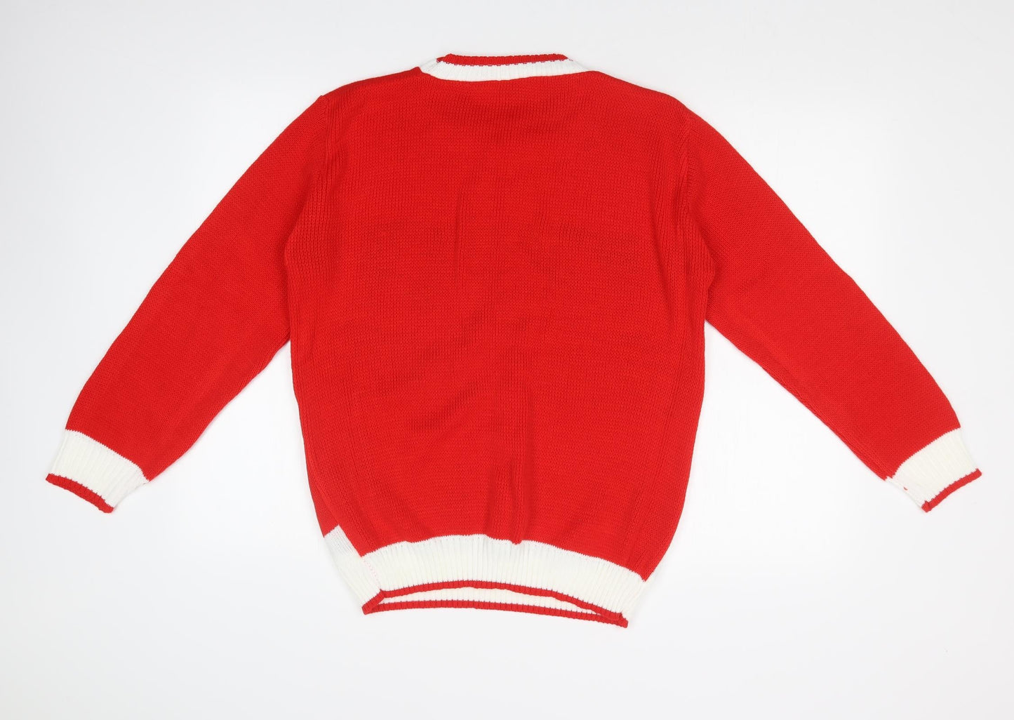 GAZELLE Womens Red   Pullover Sweatshirt Size M  - CHRISTMAS