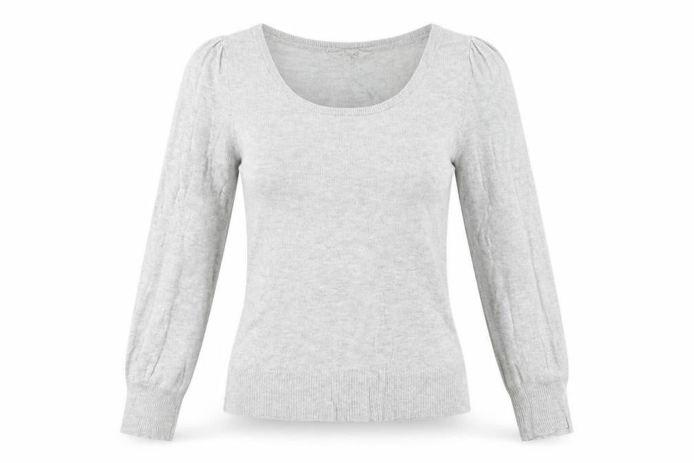 Peacocks Womens Grey   Pullover Sweatshirt Size 8