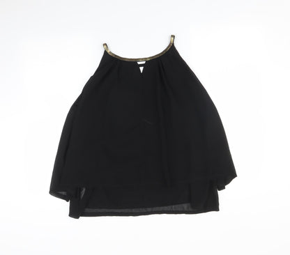 Boohoo Womens Black   Basic Blouse Size 10