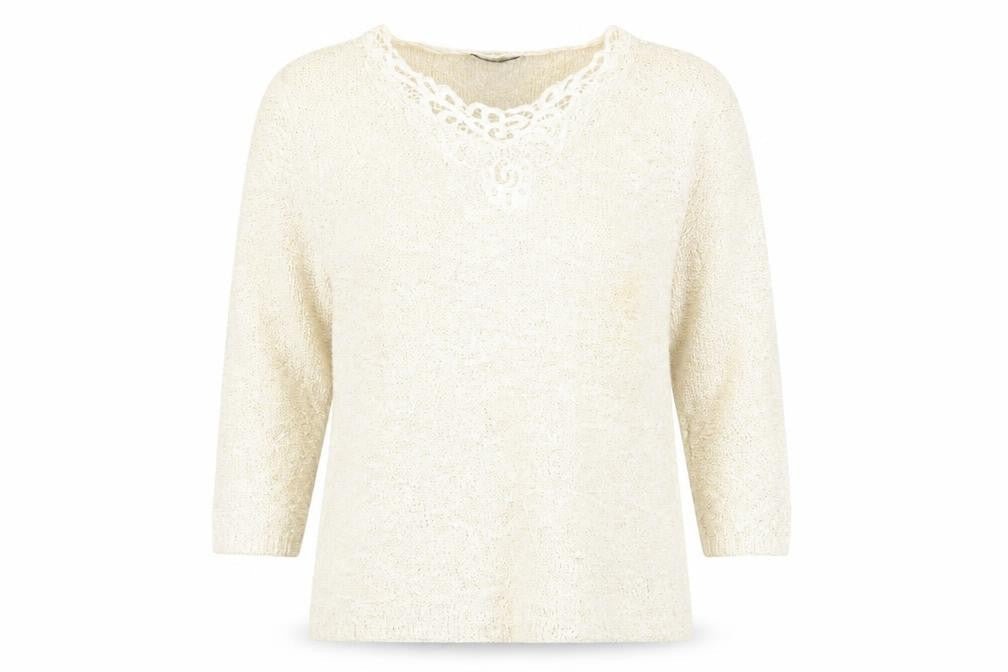 Bonmarché s Womens White Pullover Jumper Size M