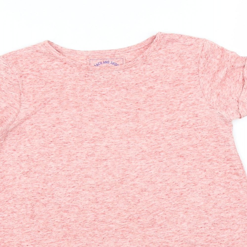 TU Girls Red   Basic T-Shirt Size 7 Years
