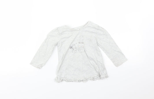 George Baby Grey   Basic T-Shirt Size 9-12 Months