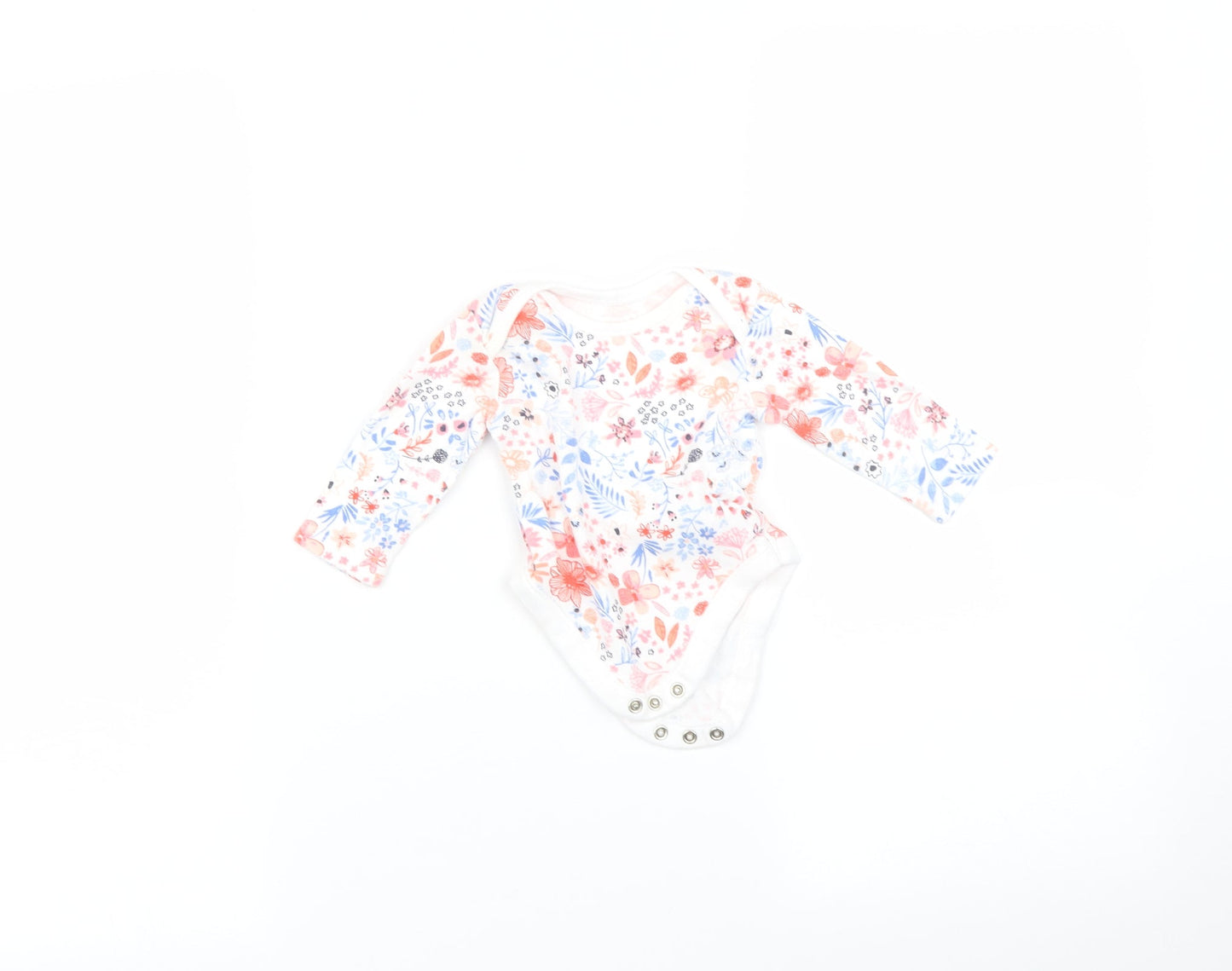 George Baby Multicoloured Floral  Babygrow One-Piece Size 3-6 Months