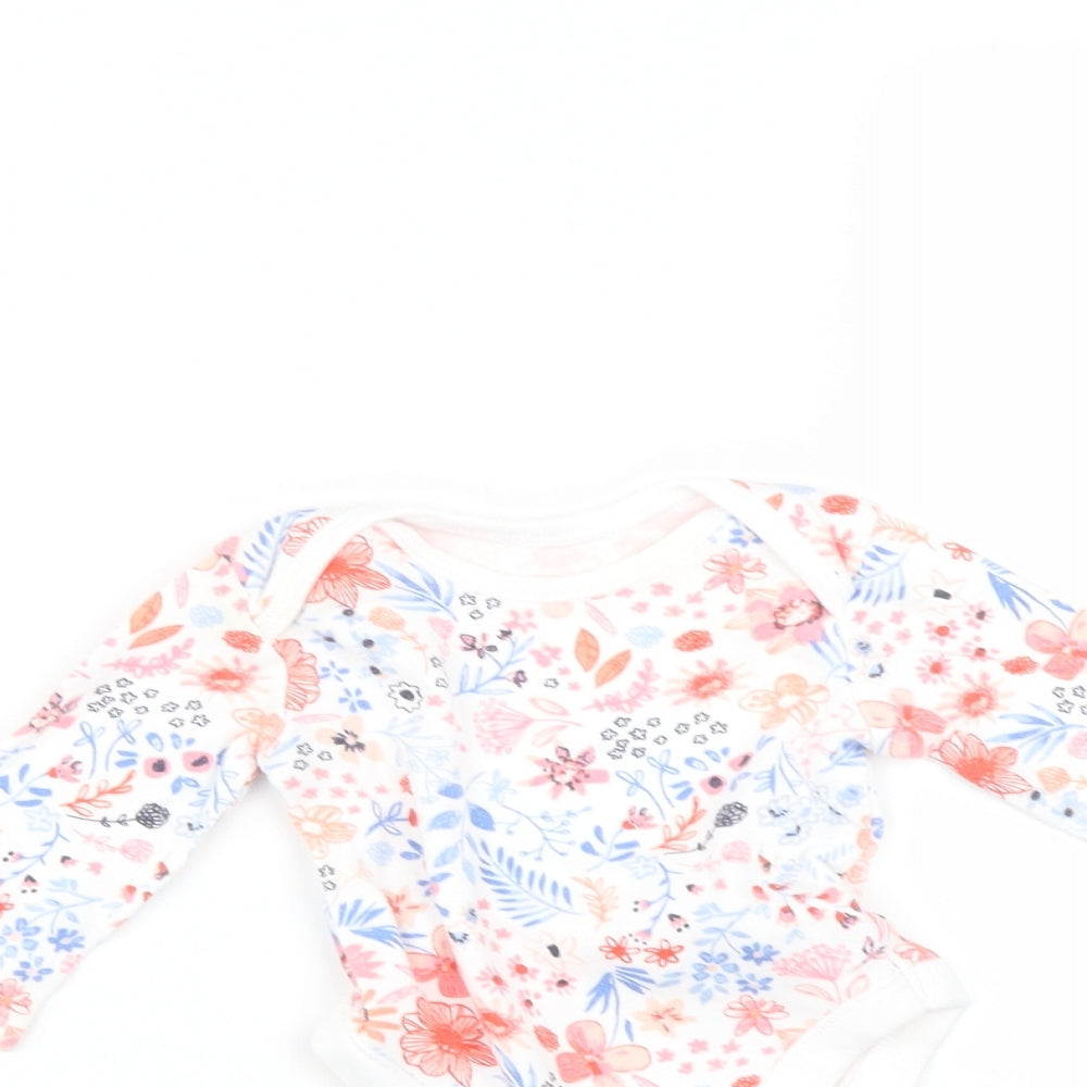 George Baby Multicoloured Floral  Babygrow One-Piece Size 3-6 Months