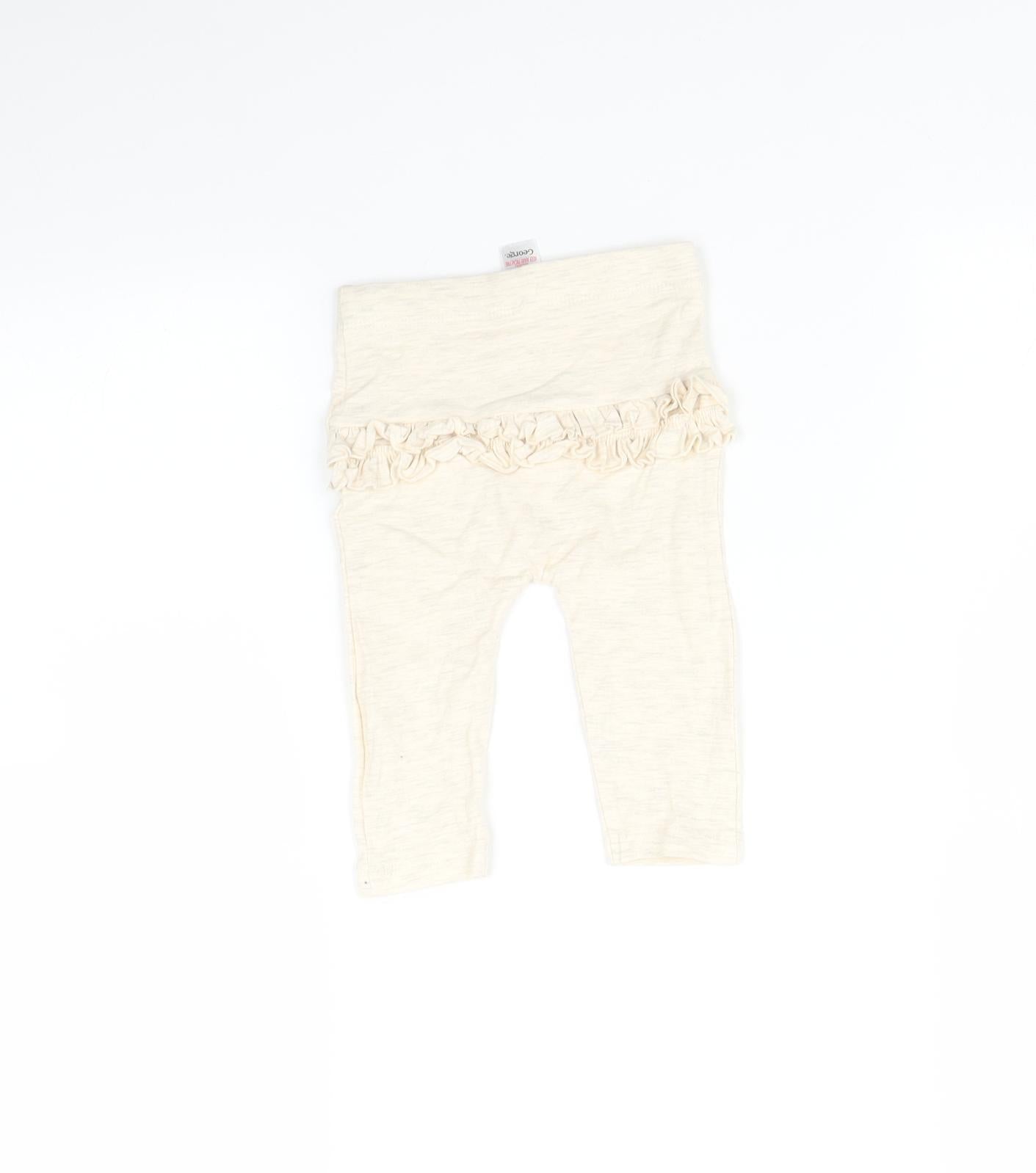 George Baby Beige    Leggings Size 3-6 Months