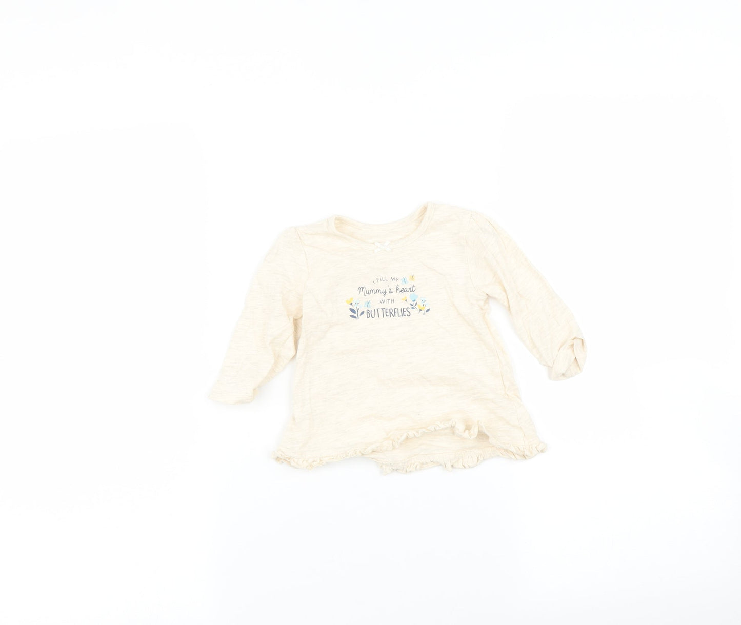 George Baby Beige   Basic T-Shirt Size 3-6 Months