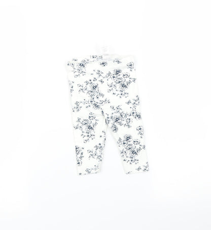 Additional front view of Tu Baby Blue Flecked Leggings, size 3-6, Months