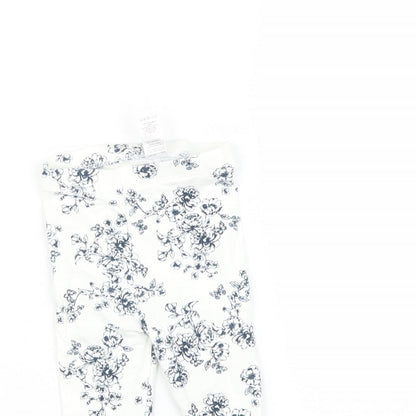Close-up detail of Tu Baby Blue Flecked Leggings, size 3-6, Months