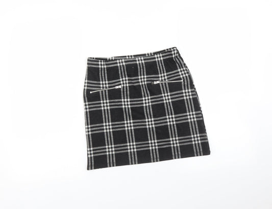 Miss Girls Grey Check  A-Line Skirt Size 12 Years