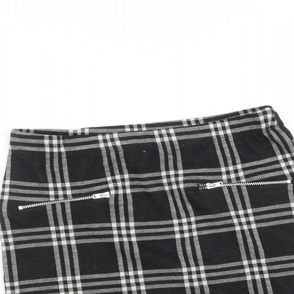 Miss Girls Grey Check  A-Line Skirt Size 12 Years