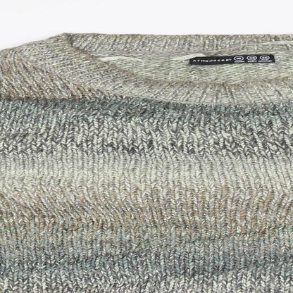 Close-up detail of Atmosphere women’s gold jumper, size UK 10