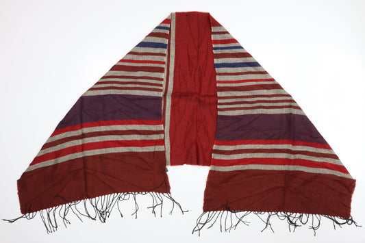 Preworn Womens Brown Striped   Scarf