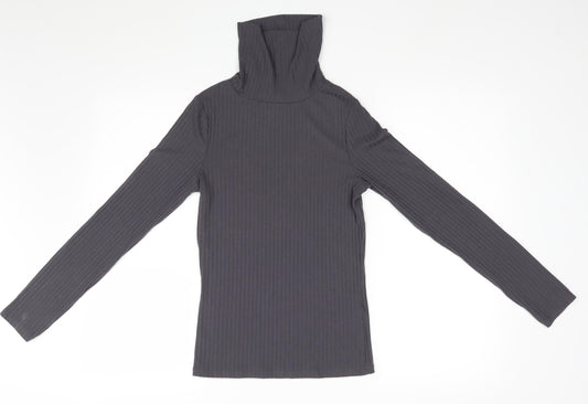 New Look Womens Grey Striped  Pullover Jumper Size 10