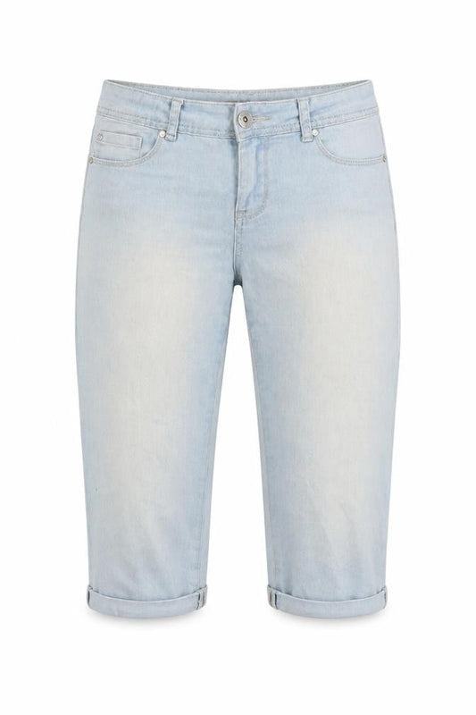 Denim & Co. Womens Blue   Cropped Jeans Size 10