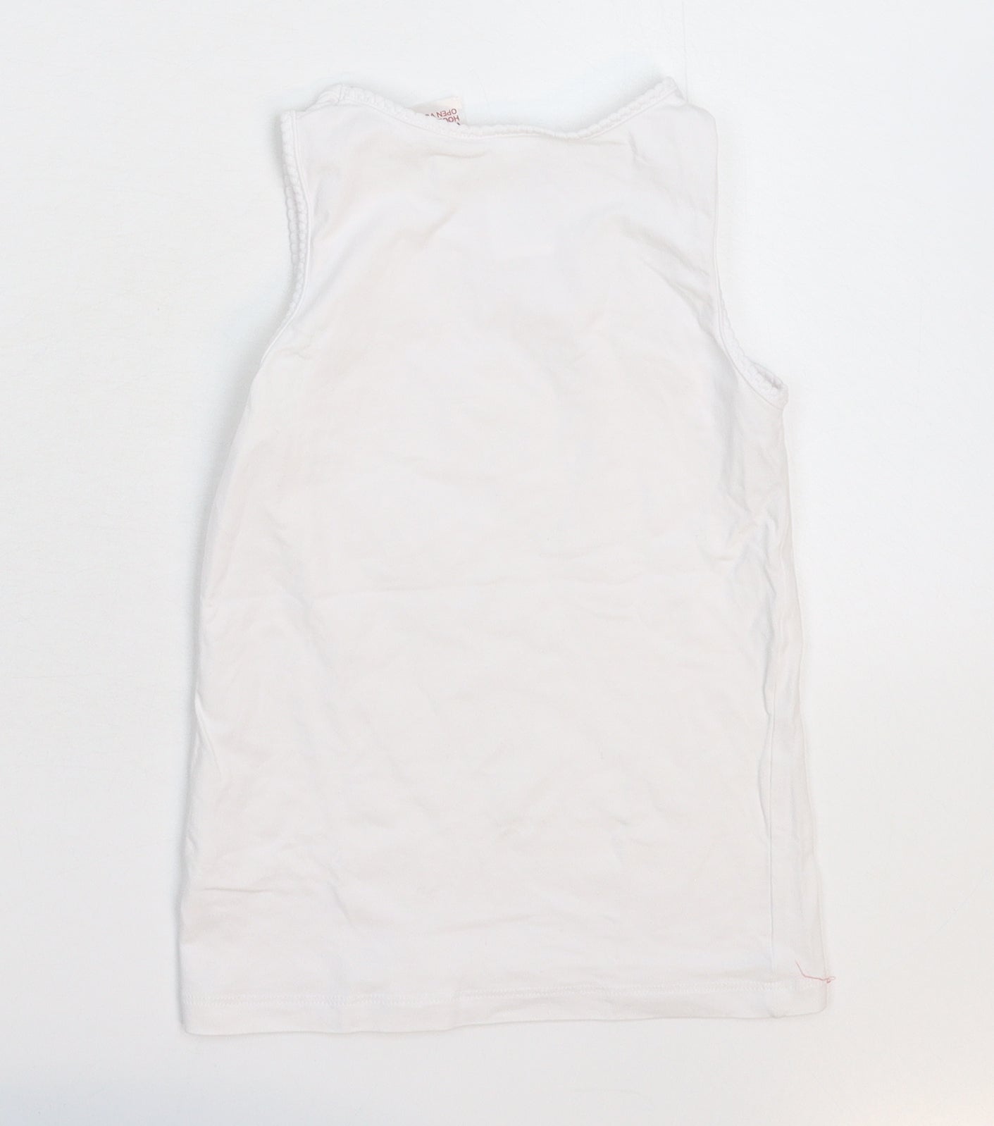 H&M Girls White   Basic Tank Size 7-8 Years