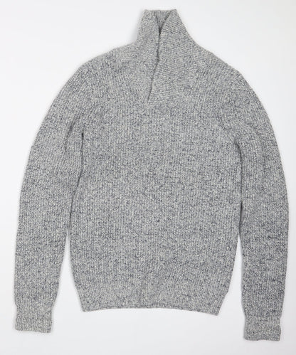 Next Mens Blue  Knit Pullover Jumper Size S