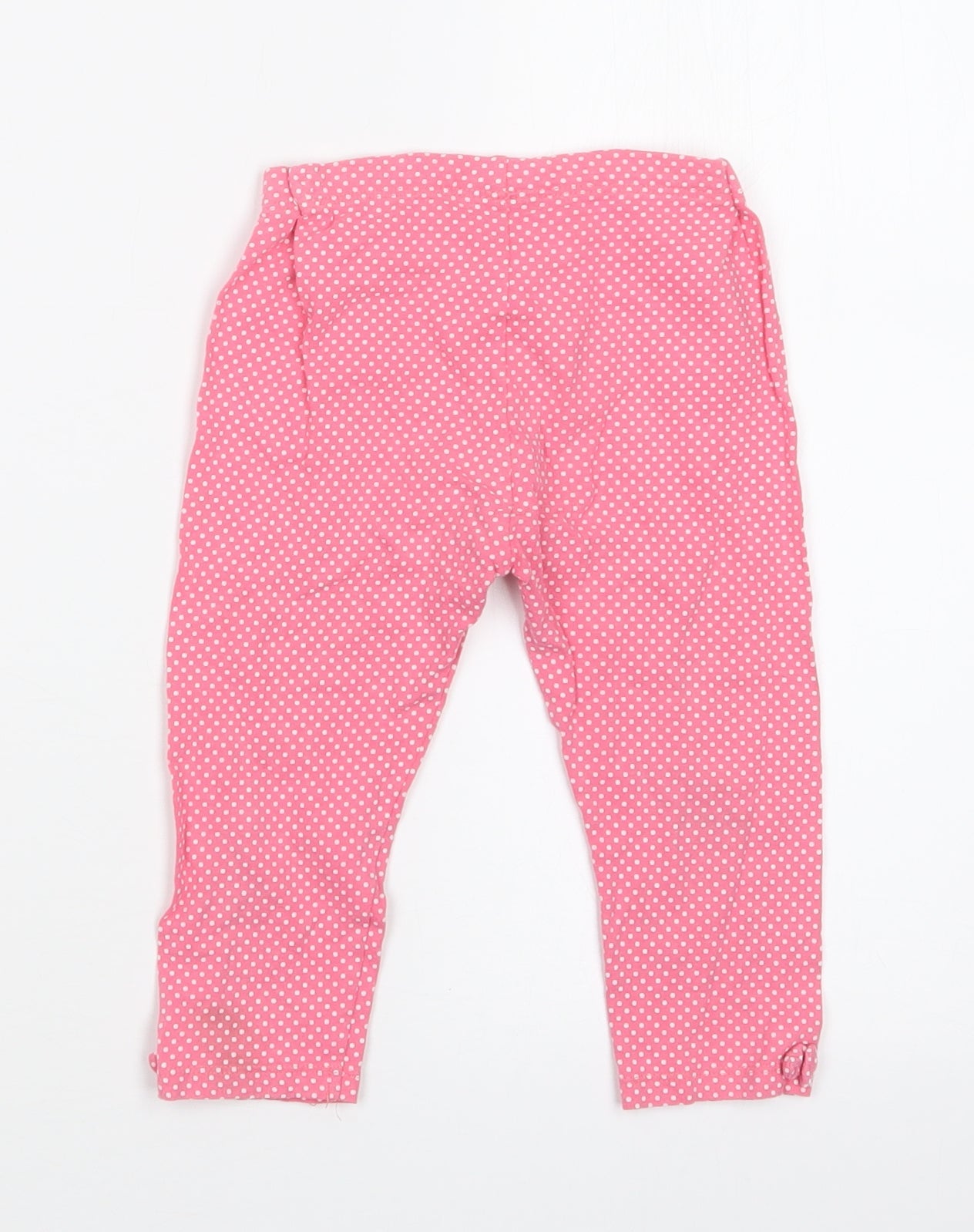 Mothercare Girls Pink Polka Dot  Carrot Trousers Size 4-5 Years - Hello Kitty