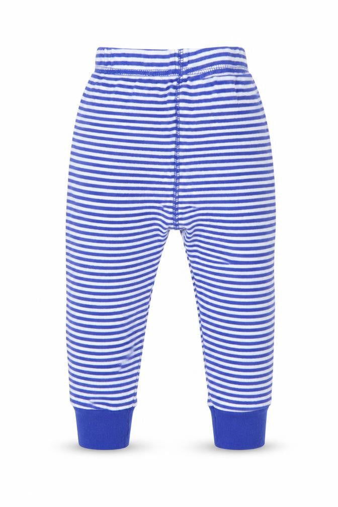 Next Boys Blue Striped  Capri Trousers Size 12-18 Months