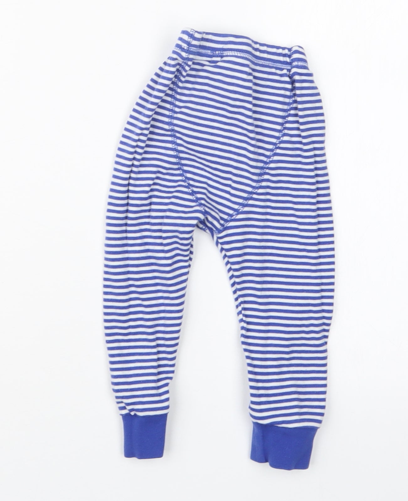 NEXT Boys Blue Striped  Capri Trousers Size 12-18 Months