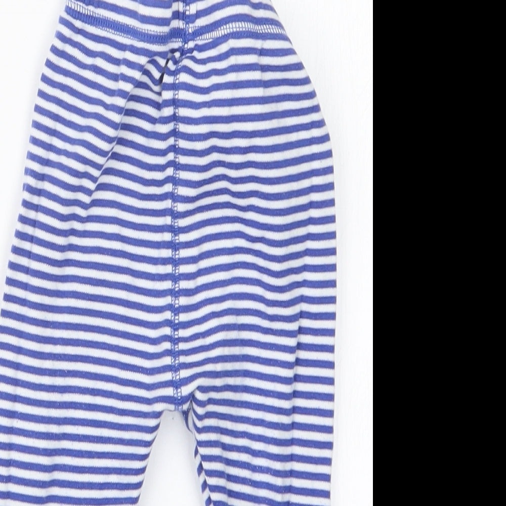 NEXT Boys Blue Striped  Capri Trousers Size 12-18 Months