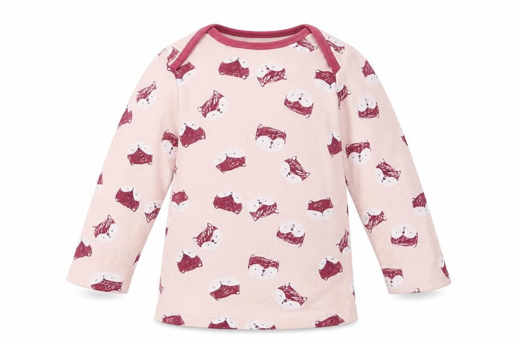 Nutmeg Girls Pink Geometric  Basic T-Shirt Size 18-24 Months