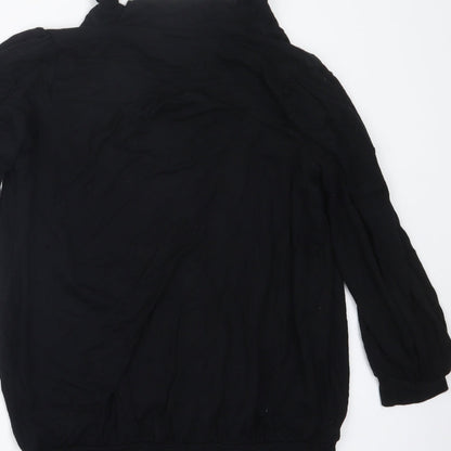 Warehouse Womens Black   Basic Blouse Size 10