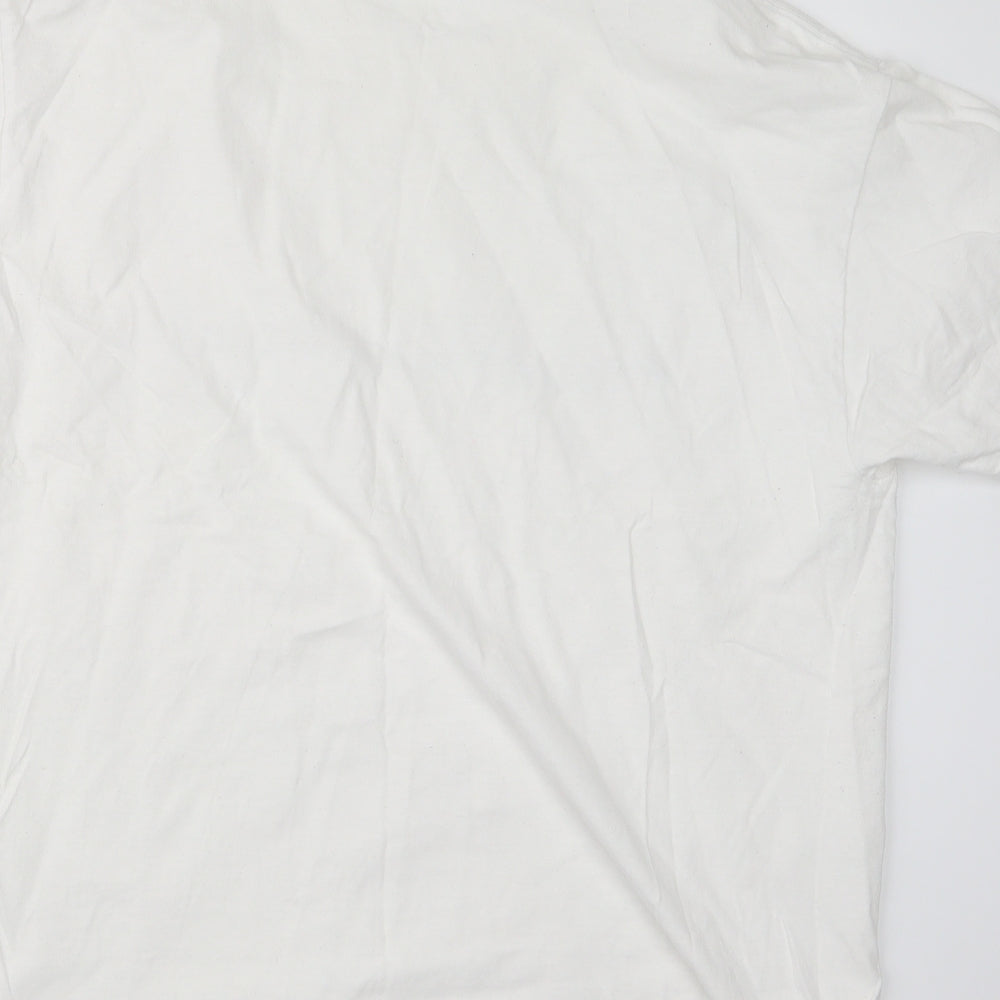 Gildan Womens White   Basic T-Shirt Size L