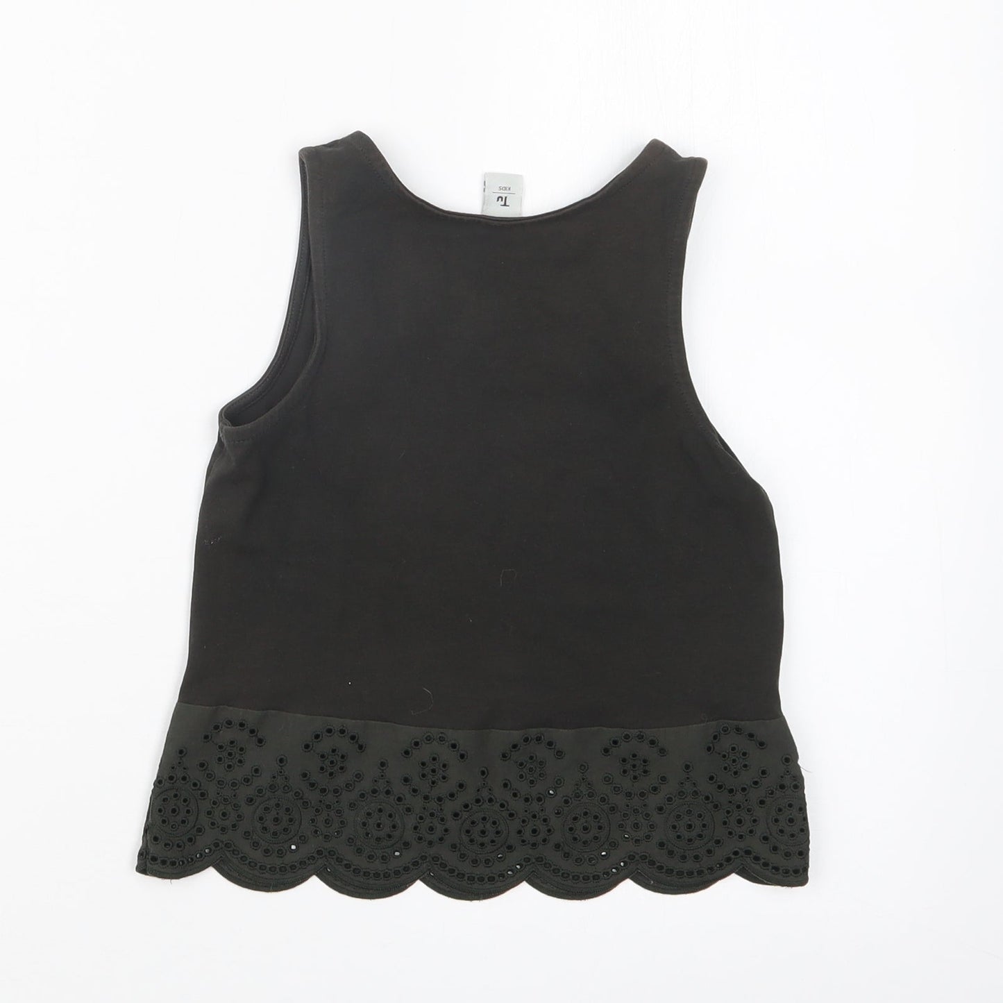 TU Girls Black   Basic Tank Size 5 Years