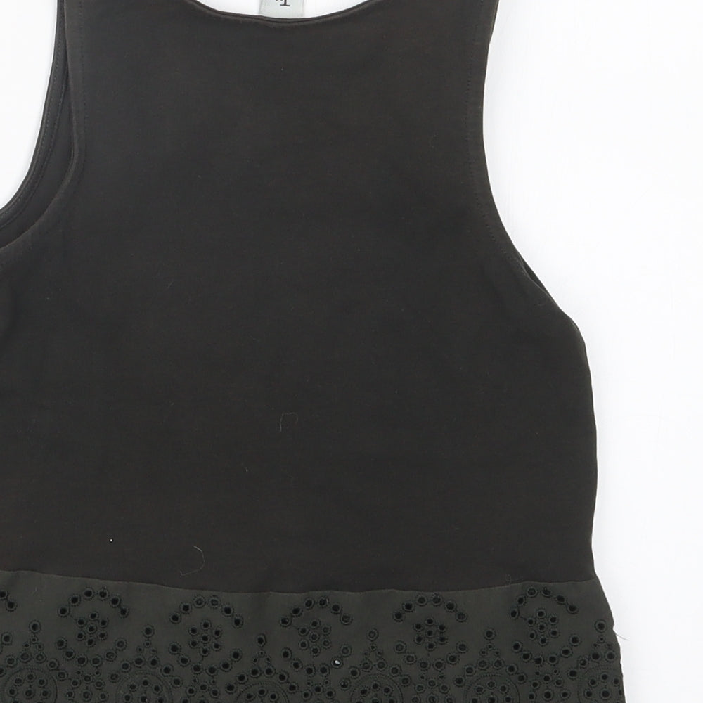 TU Girls Black   Basic Tank Size 5 Years