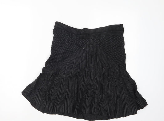 Max Studio Womens Black   A-Line Skirt Size L