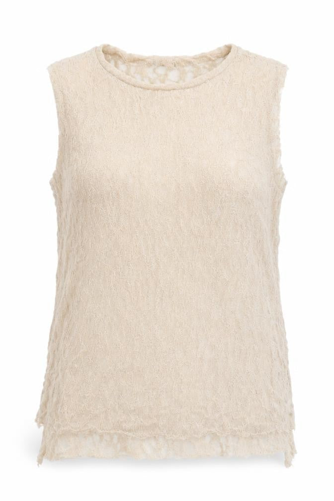 Topshop Womens Beige   Basic Tank Size 16