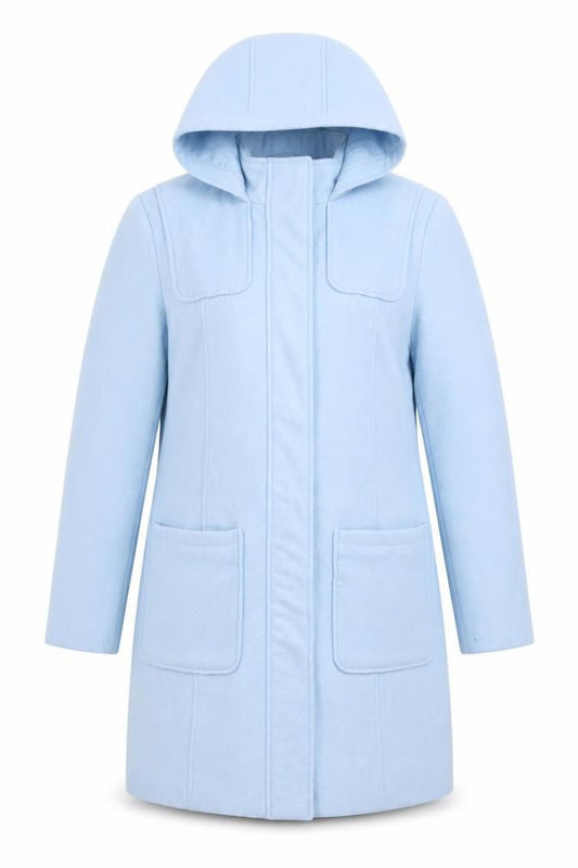Damart Womens Blue   Overcoat Coat Size 10
