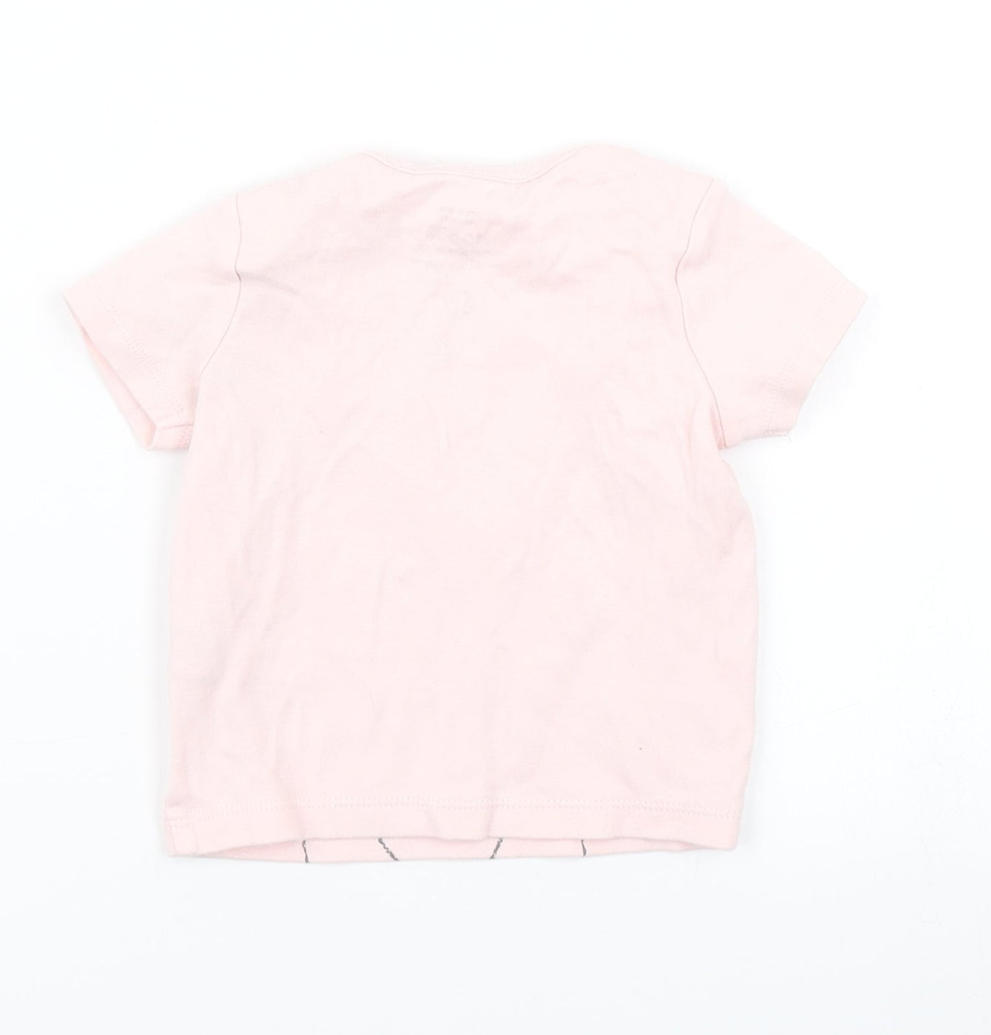Fred & Flo Girls Pink   Basic T-Shirt Size 6-9 Months