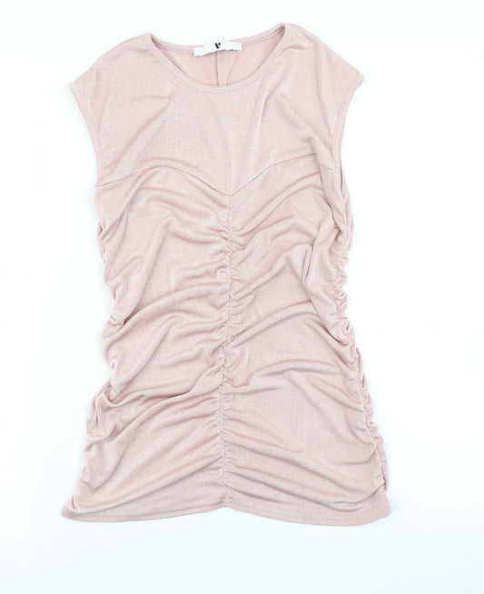 V By Very Womens Pink   Basic T-Shirt Size 12