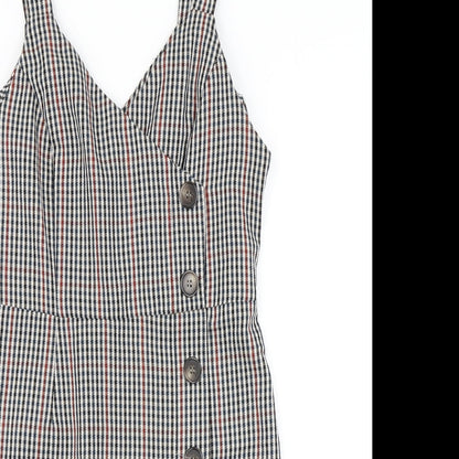 Primark Womens Blue Check  Pencil Dress  Size 6