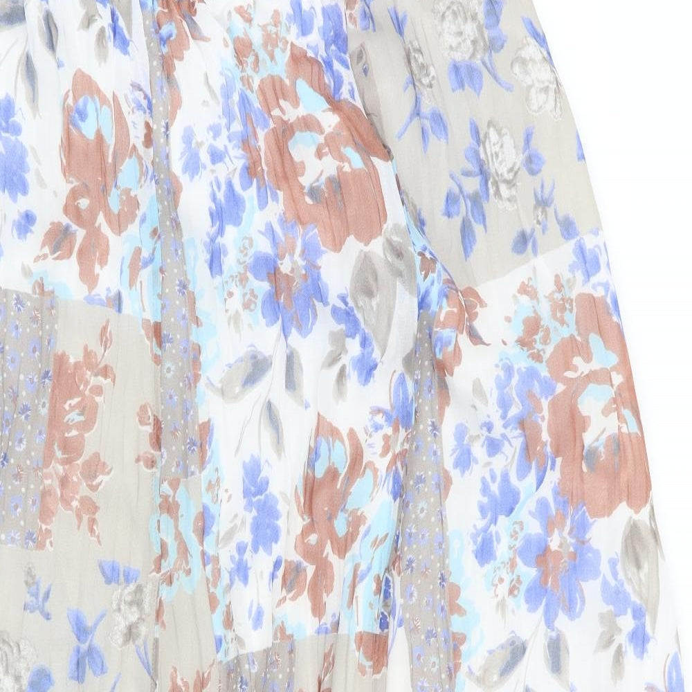 Changes Womens Multicoloured Floral  Flare Skirt Size 12  - Stretch waistband