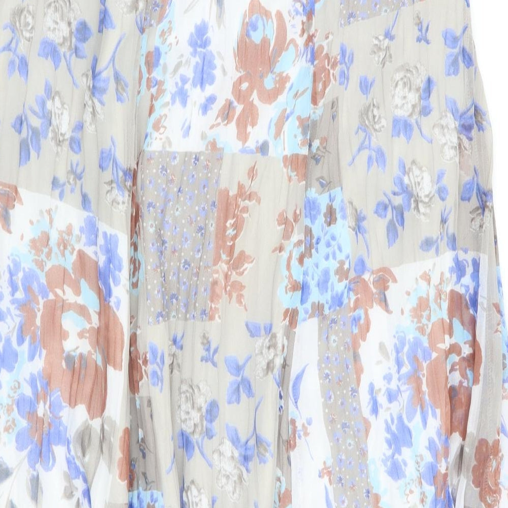 Changes Womens Multicoloured Floral  Flare Skirt Size 12  - Stretch waistband
