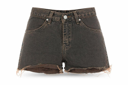 Zero London Womens Multicoloured  Denim Hot Pants Shorts Size 26 in