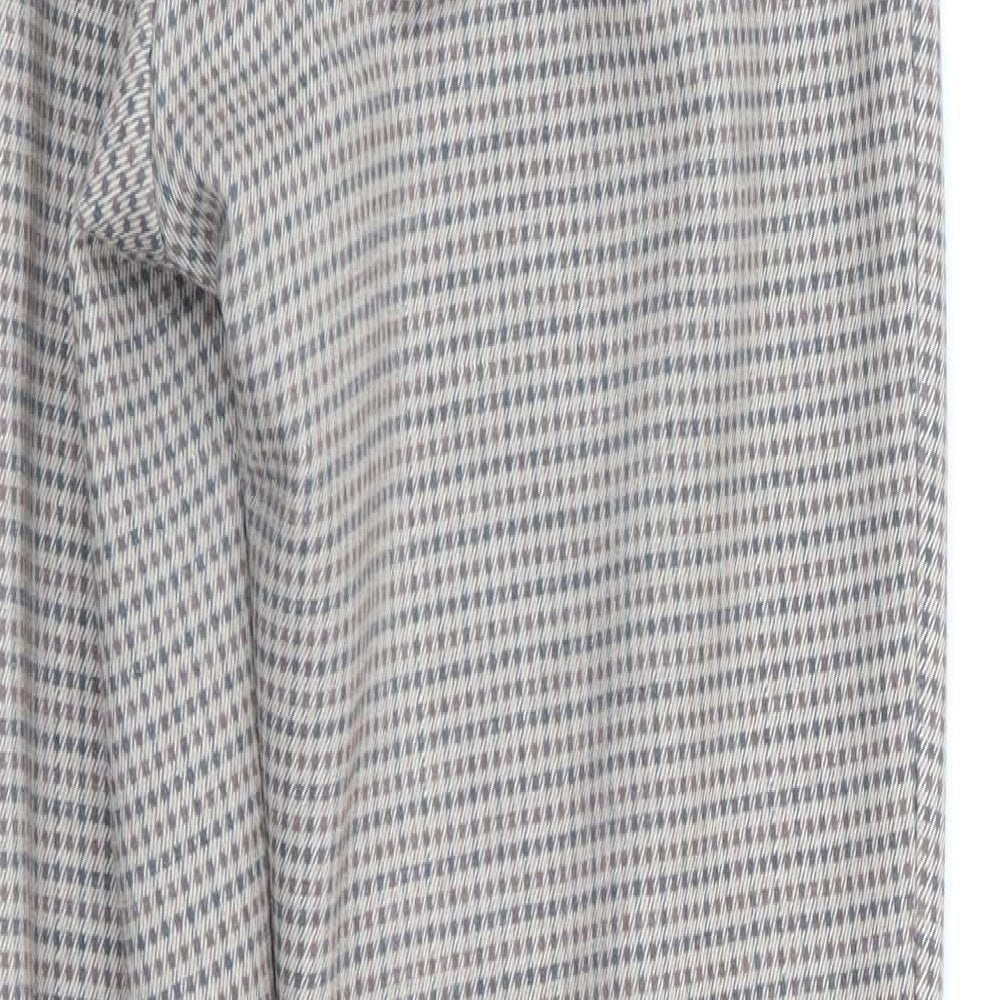Zara Womens Multicoloured Check  Trousers  Size 6 L26 in - Stretch waistband