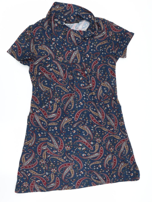 tenki Womens Multicoloured Geometric  T-Shirt Dress  Size L